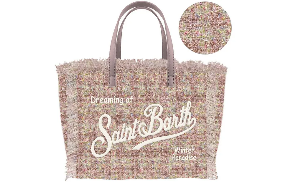 MC2 Saint Barth Vanity Mini Tweed 00171M Borsa Rosa Lurex