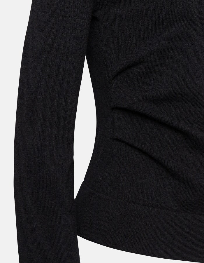 Dondup DT443 M01022D999 Maglia Donna Nero Viscosa