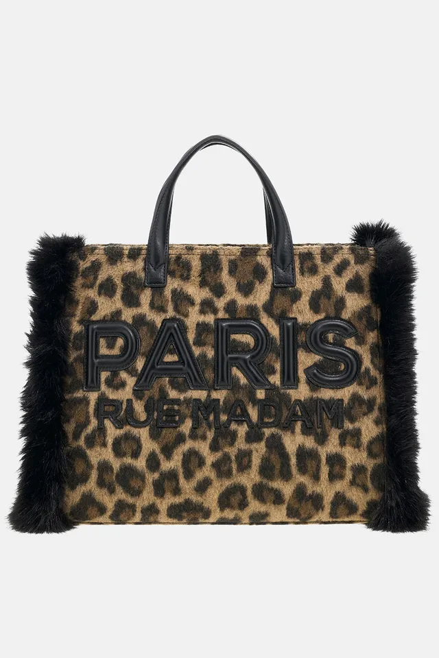 Rue Madam Megeve Tote Borsa Leopard 1630 Animalier