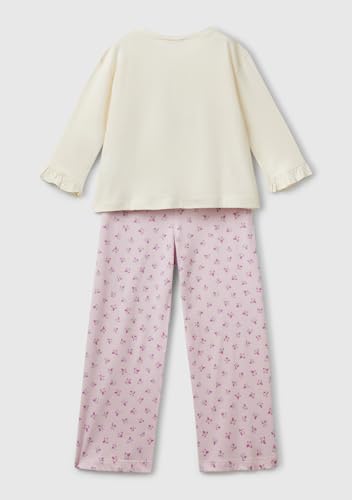 Benetton 3y5e0p08b Pigiama Bambina Jersey Taglia XS