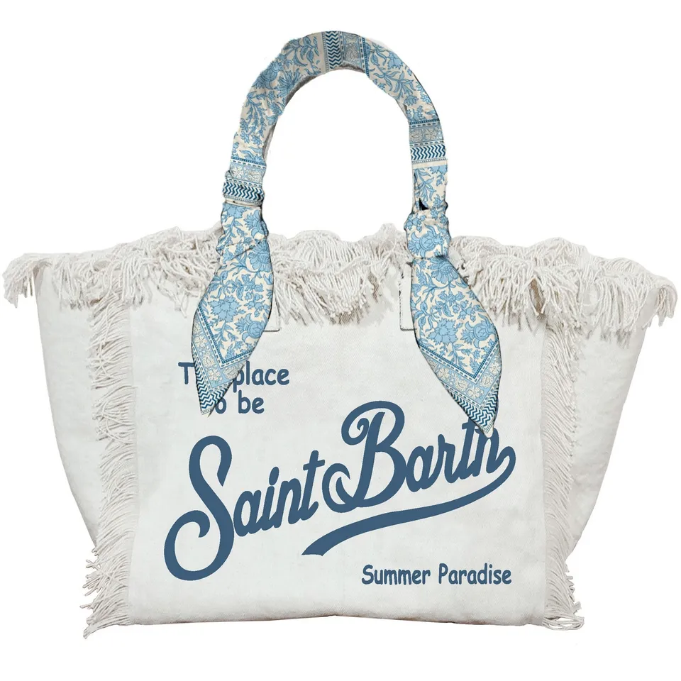 MC2 Saint Barth Vanity Borsa Donna Bianco Canvas