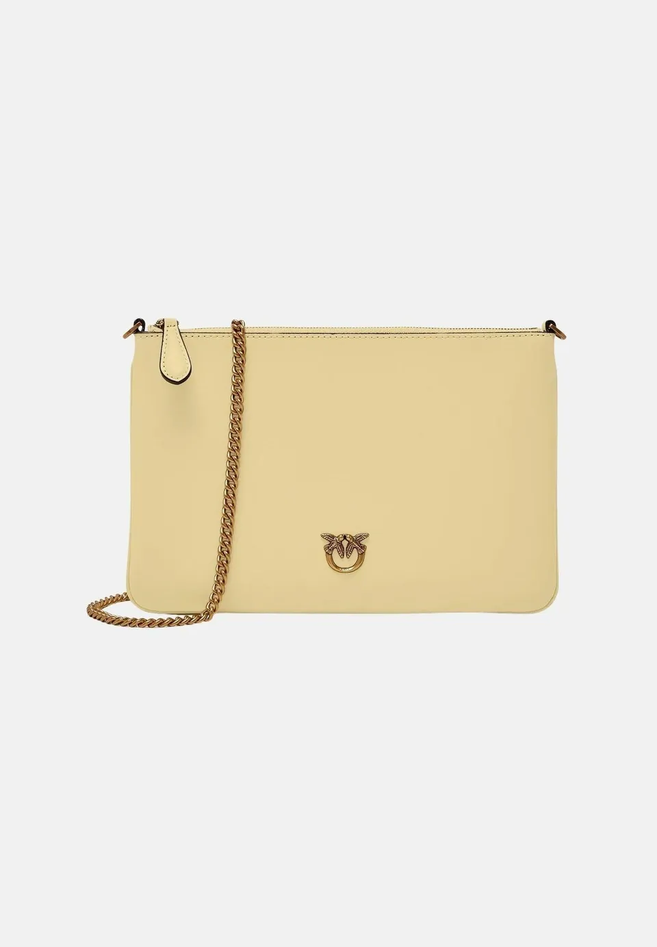 Pinko 100455 A0F1 Flat Love Simply borsa giallo vaniglia