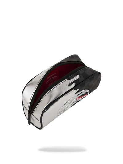 Sprayground 910B8927NSZ Beauty case nero argento Silver Side