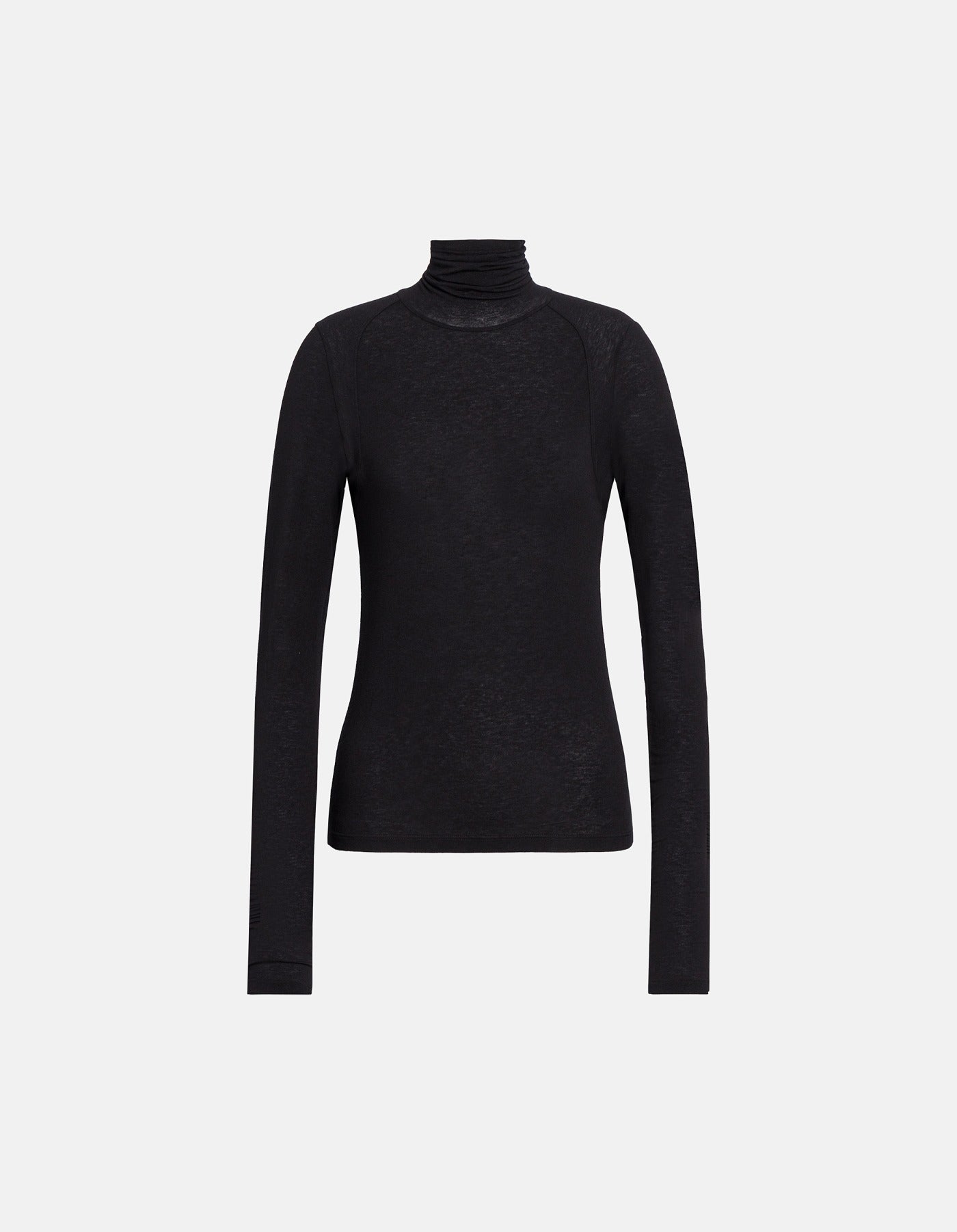 Dondup DS089 JS0326D999 Maglia Dolcevita Nero Modal Lana