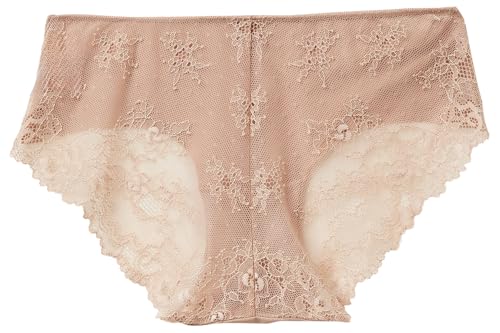 Benetton Slip 3LEG1S02M Microfibra Pizzo Marrone Donna