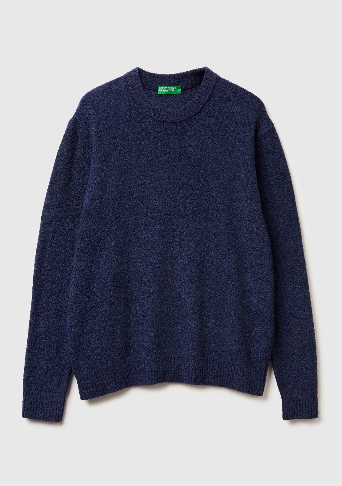 Benetton Maglieria 1l5yu10ad Maglione Uomo Girocollo Bouclé
