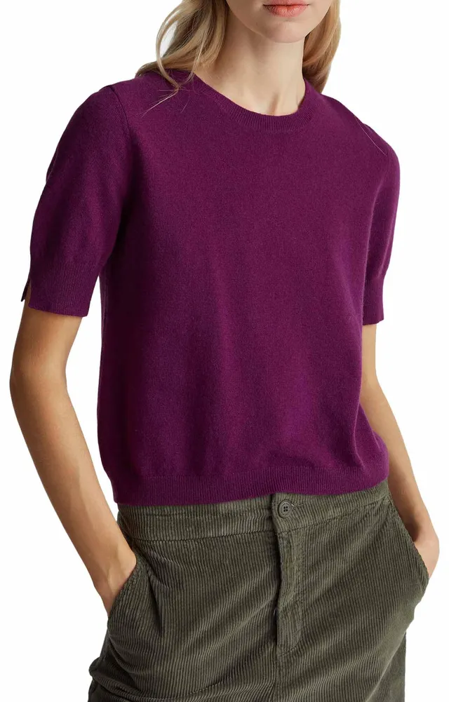 Benetton 103me5014 cardigan donna viola righe