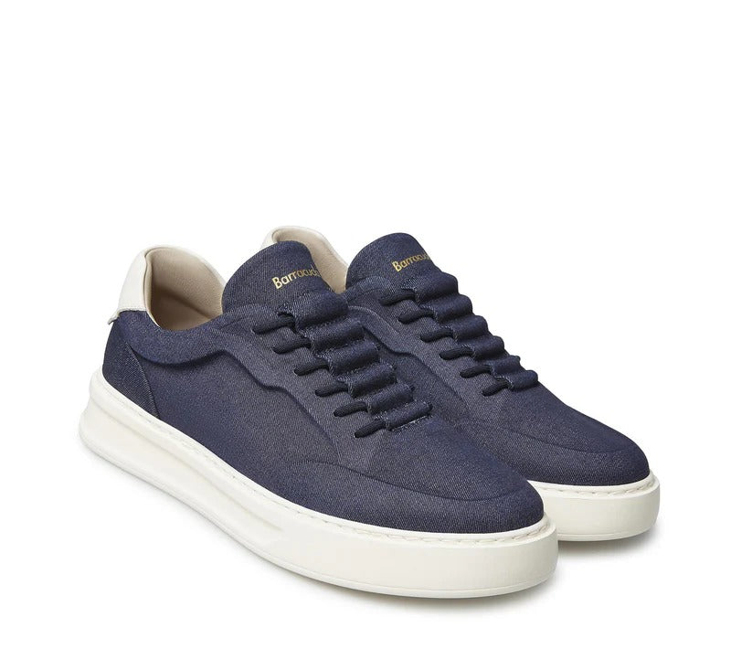 Barracuda Phoenix BU3613 Sneaker Uomo Denim Blu Bianco