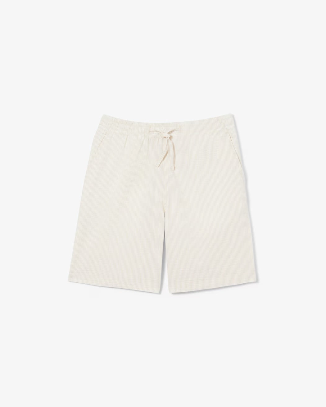Lacoste GH1977 shorts uomo seersucker blanc beige