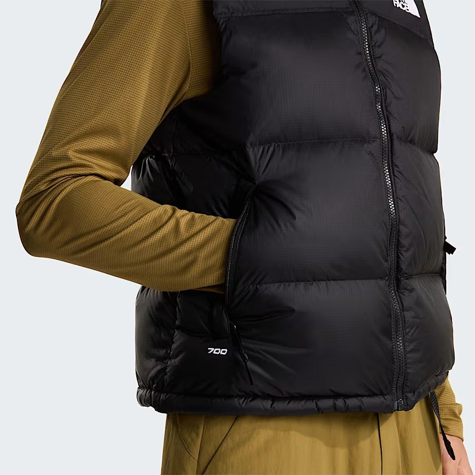 The North Face 1996 Retro Nuptse smanicato uomo nero piumino