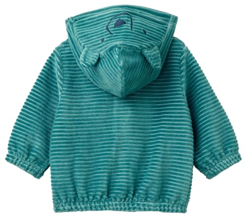 Benetton Cardigan Bimbi Ciniglia Blu 62 Full Zip
