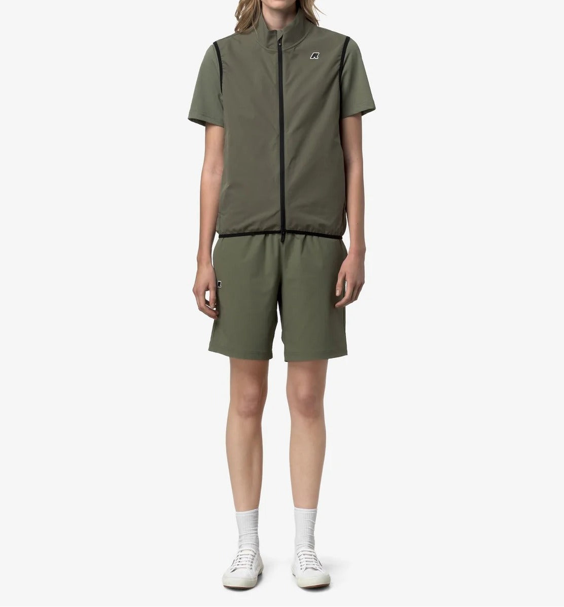 K-Way Flaner Travel Smanicato Unisex Verde Poliestere