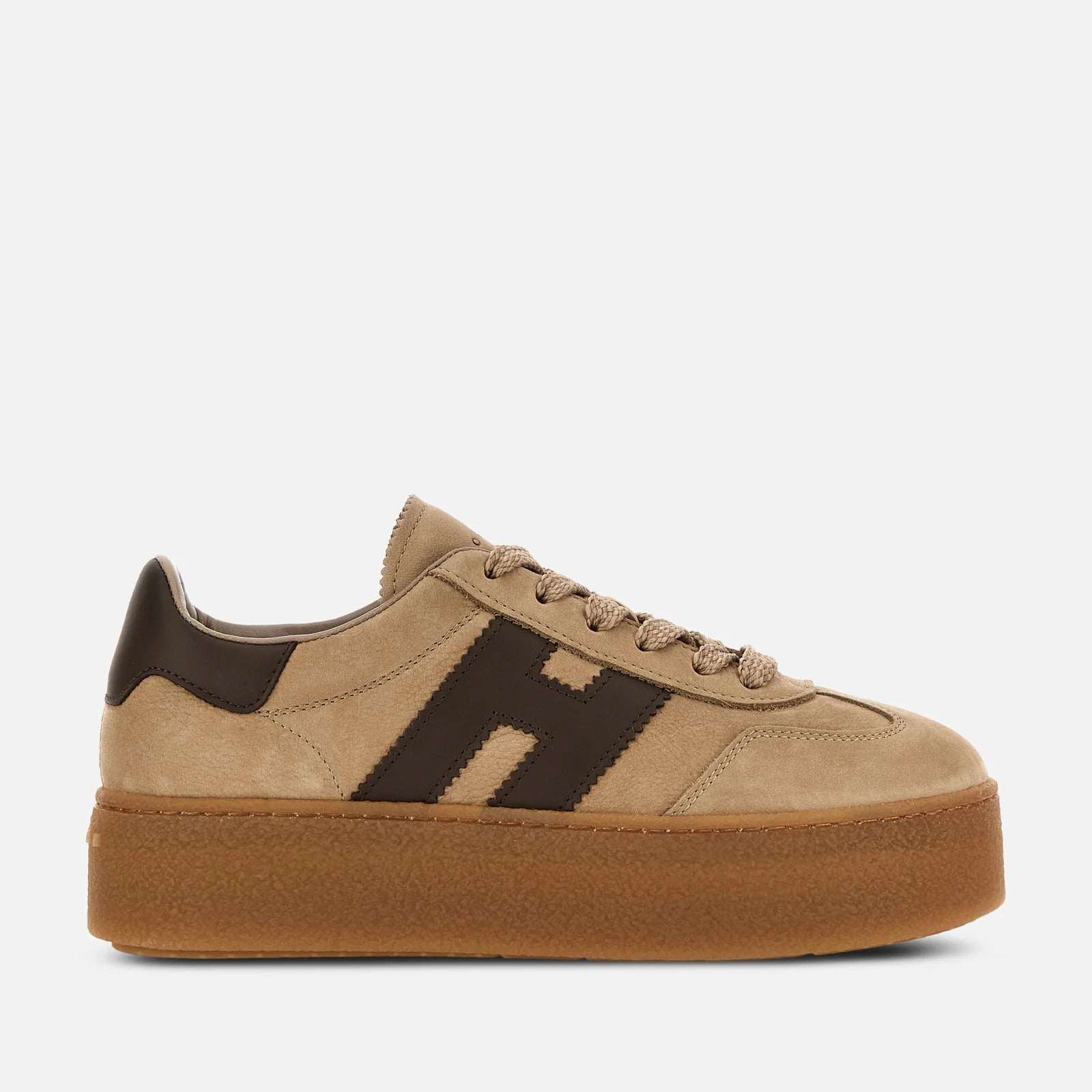 Hogan Cool H698 HXW6980 Sneakers Donna Marrone Beige