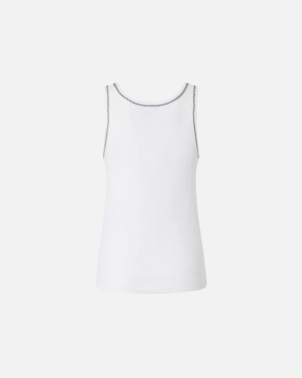 Pinko Bitetto 106816 A3AL canotta bianco/nero cotone