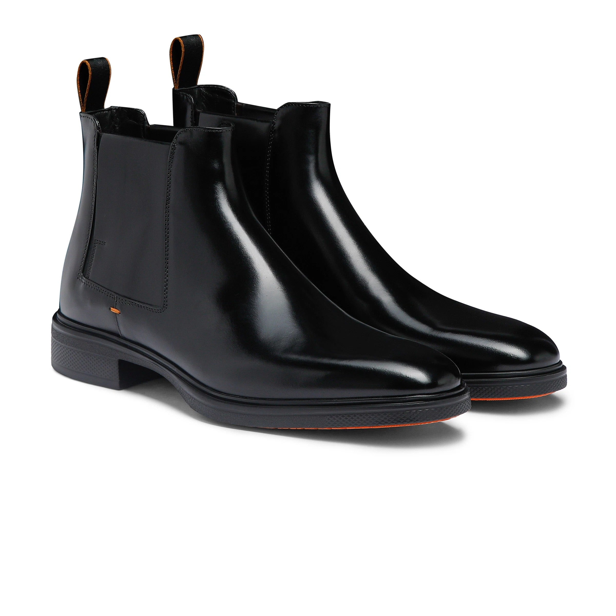 Santoni Easy MGEG18937NEAX Derby Pelle Nero Fumo 43