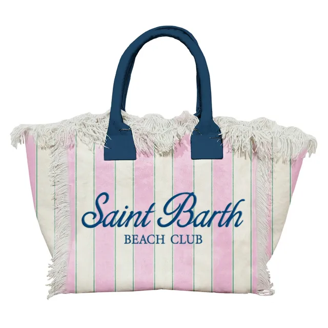 MC2 Saint Barth Colette Borsa Canvas Rosa Navy