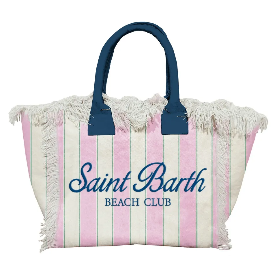 MC2 Saint Barth Colette Borsa Canvas Rosa Navy