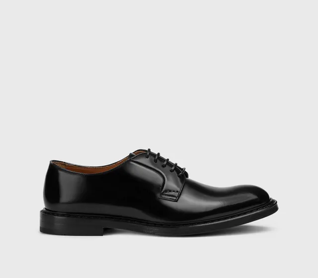 Doucal's DU1385 Derby Horse Nera Pelle Total Black