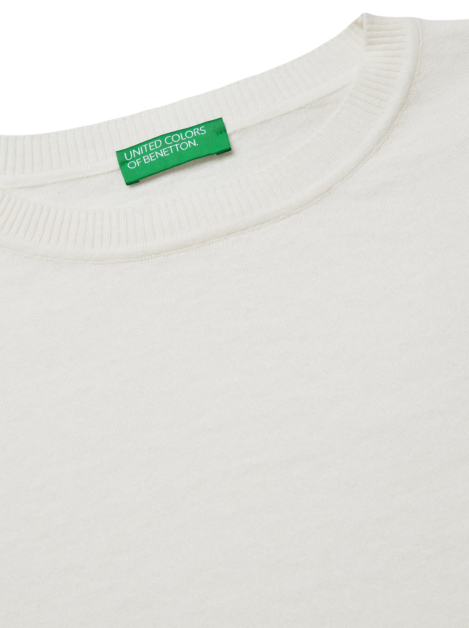 Benetton Maglieria maglione girocollo boxy manica 3/4
