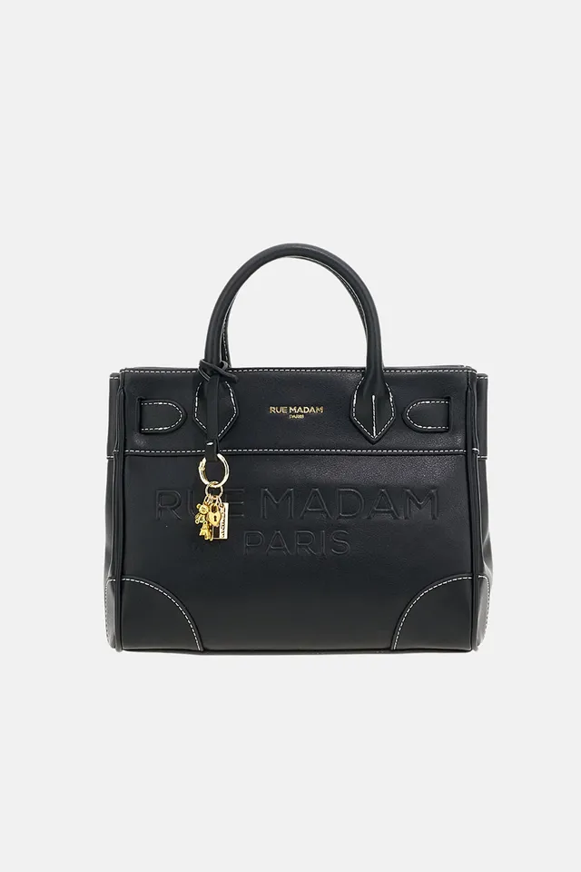 Rue Madam La Maison Mini 1594 Tote Donna Nera Ecopelle