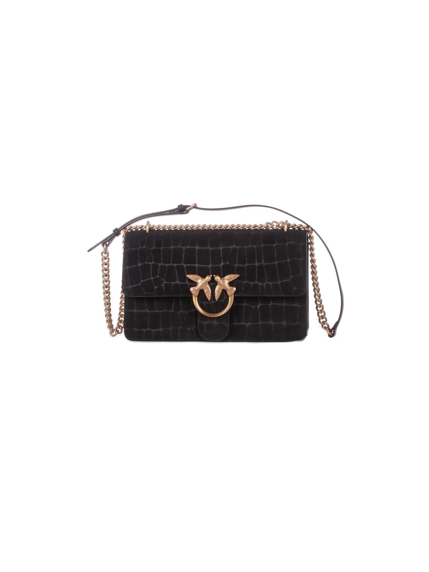 Pinko Love One Mini 100074 A2YW Borsa Nero Antique Gold