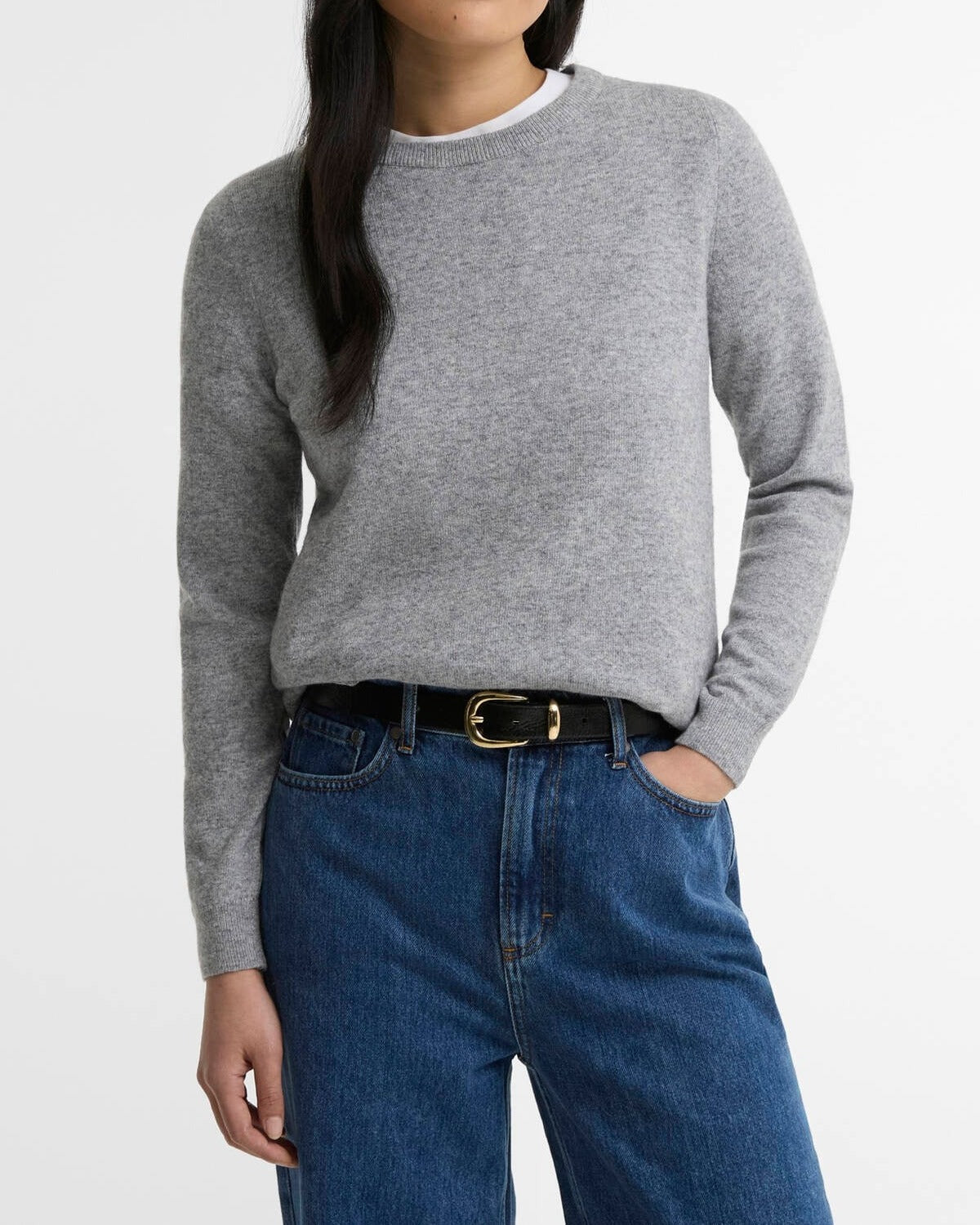 Barbour Pendle LKN1075 maglia donna grigio lana girocollo