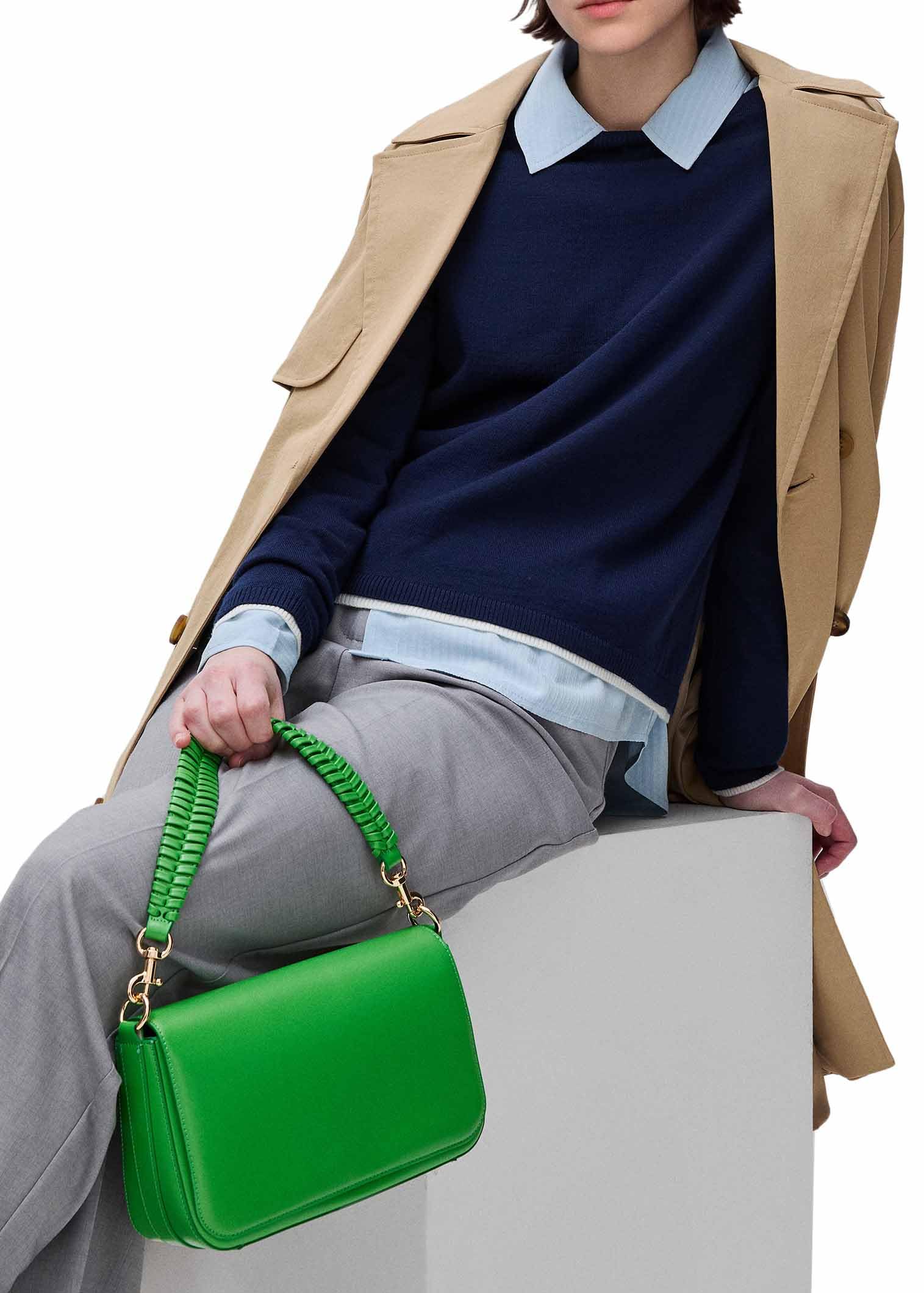 Benetton Maglia Barchetta Donna Lana Bicolor