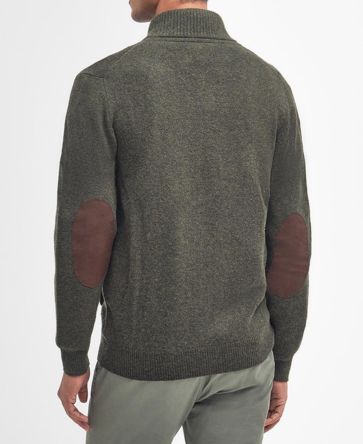Barbour Essential MKN0731 maglione lana Seaweed uomo