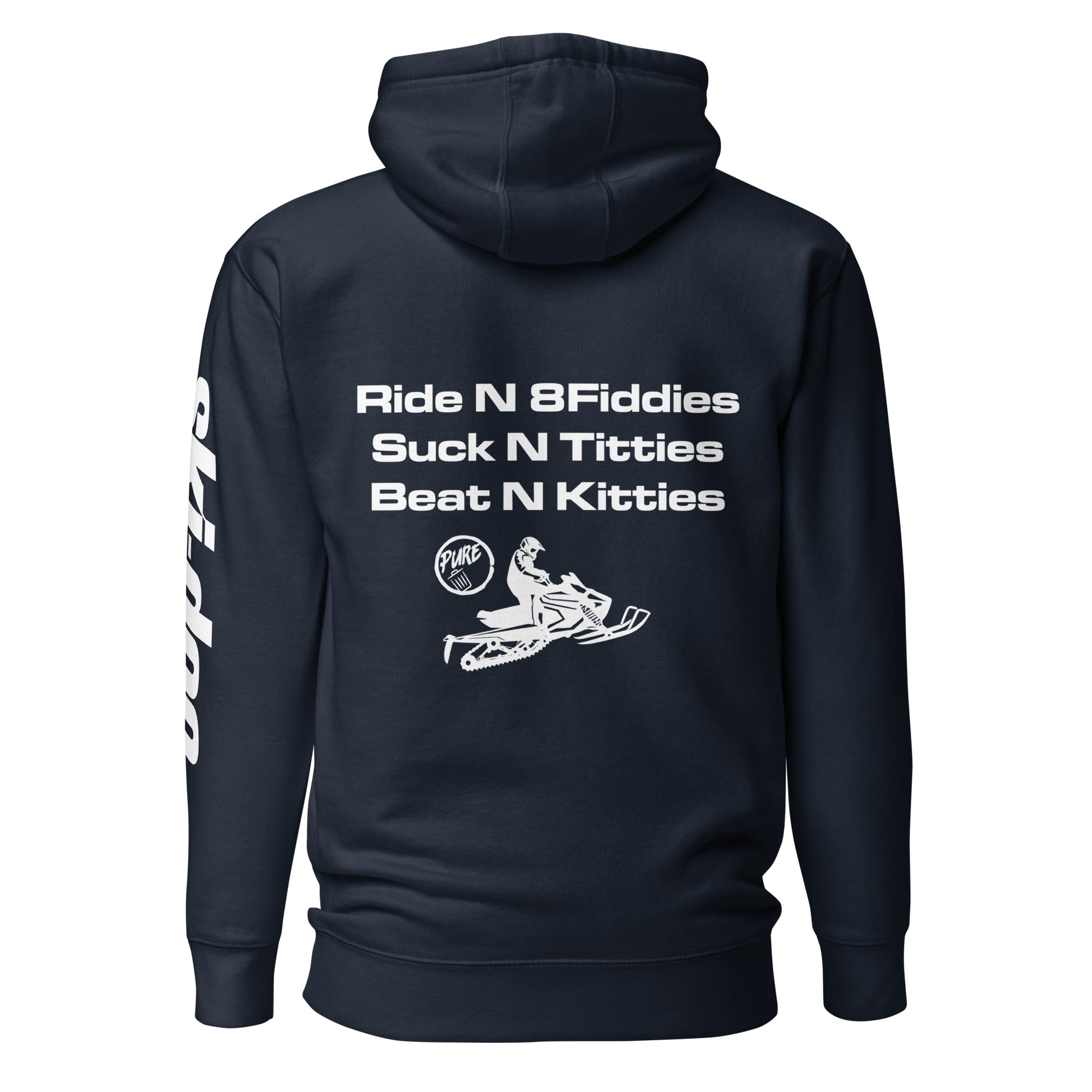 Pure Trash Ride N 8Fiddies felpa uomo cappuccio
