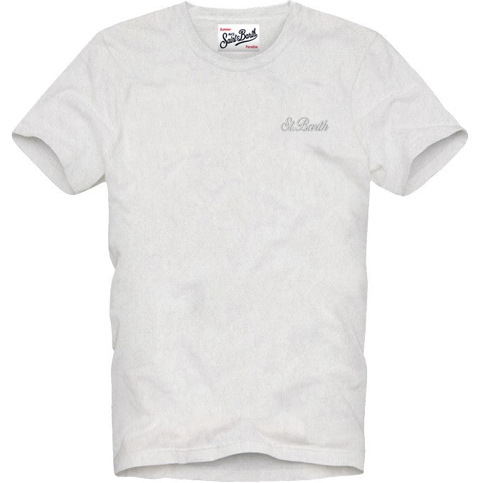 MC2 Saint Barth Gary 01163L T-shirt uomo bianca cotone