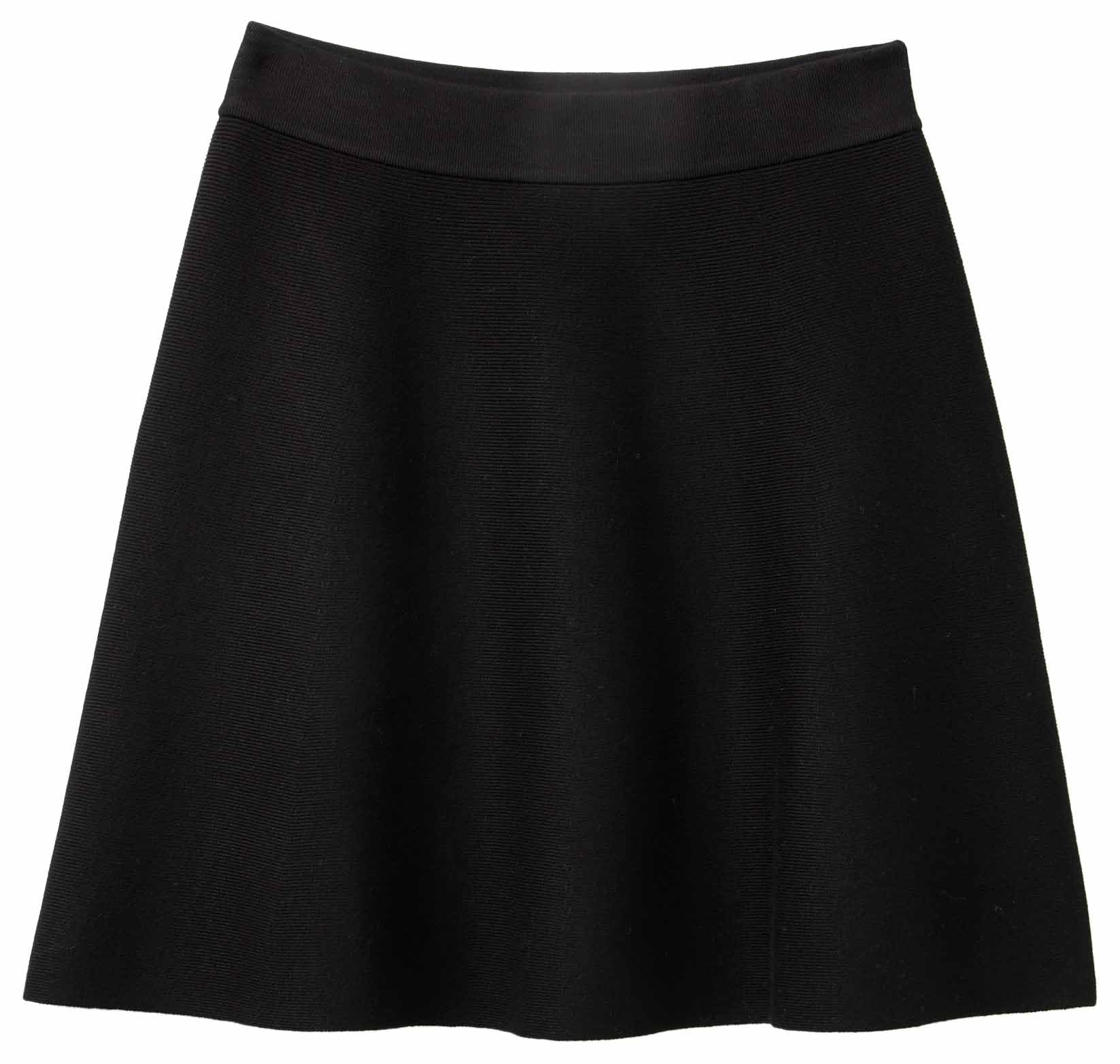 Benetton Gonna Corta Donna Svasata Viscosa Elasticizzata