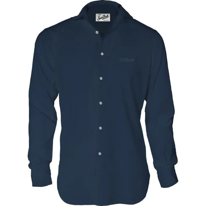 MC2 Saint Barth Chemise Ice 00097L camicia uomo navy cotone