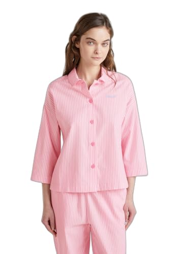 Benetton 4qfz3m00a camicia pigiama donna XS con bottoni