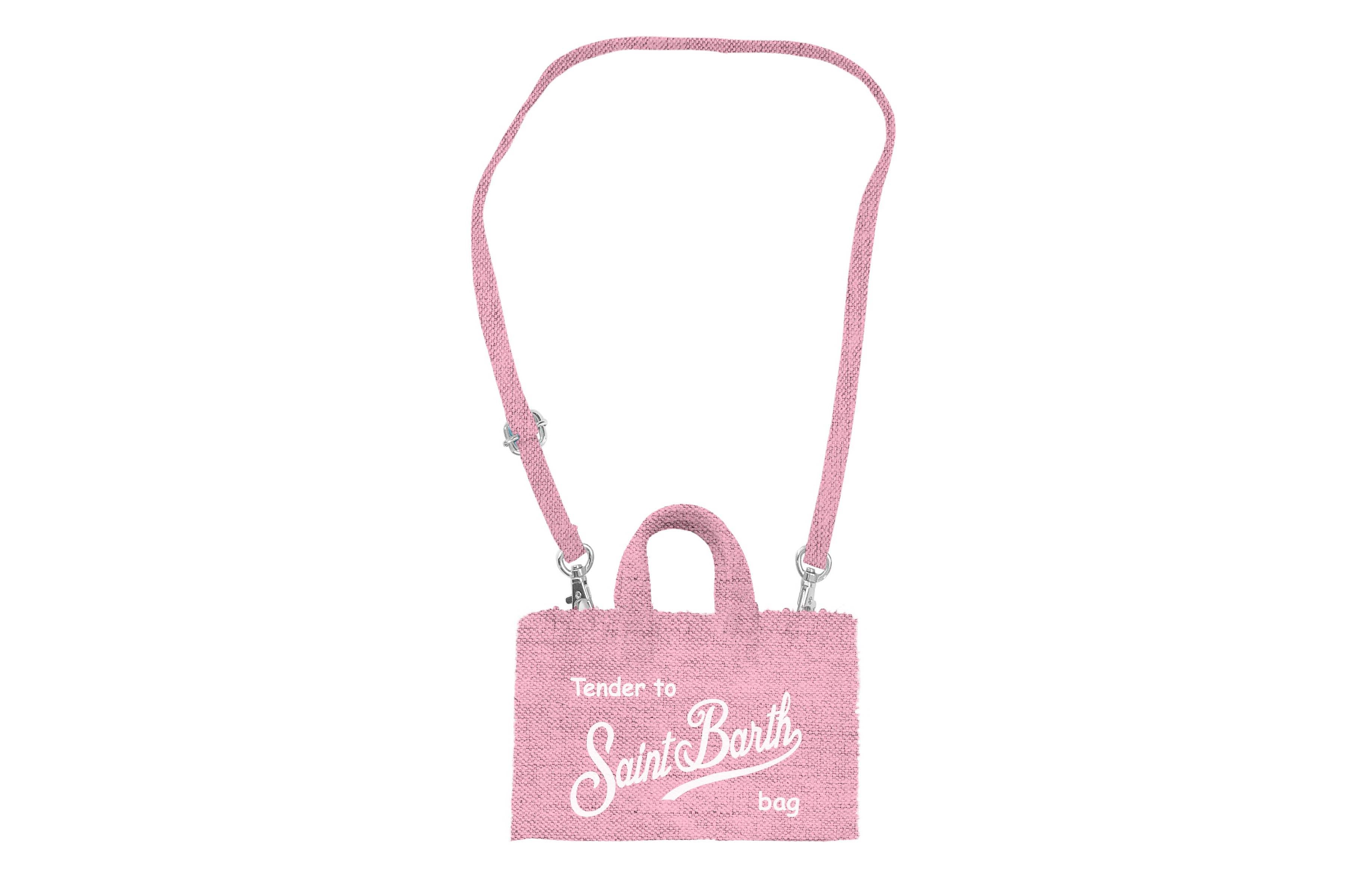 MC2 Saint Barth Phone Bag borsa lino rosa telefono