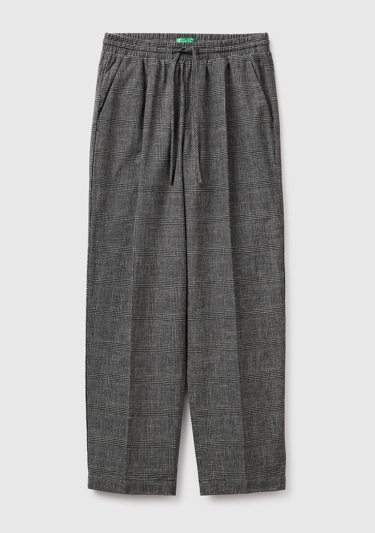 Benetton 4Z8EDF0B2 pantaloni donna principe di Galles