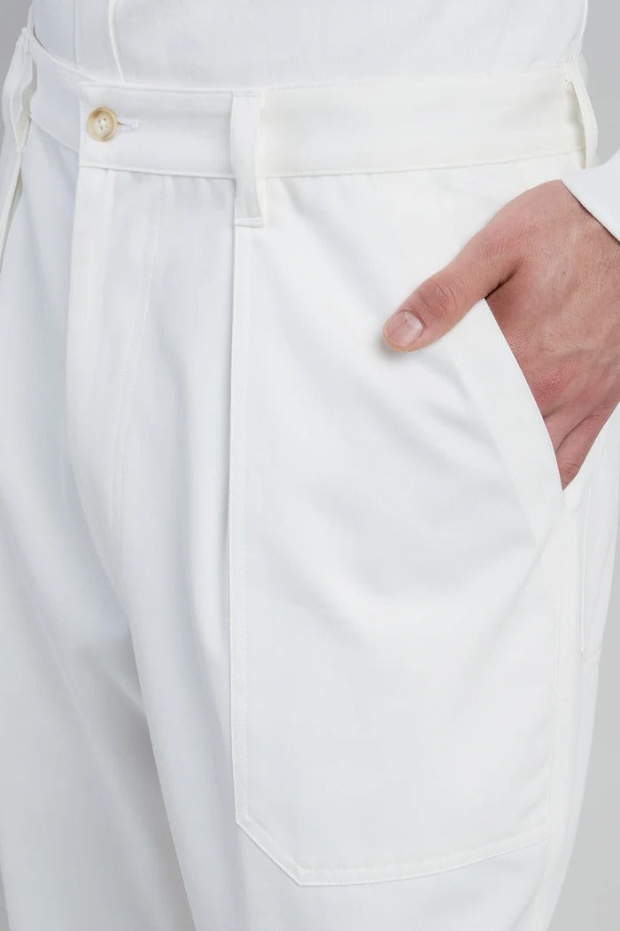 Eleventy M75PANM12 TES0M14301 pantalone bianco cotone