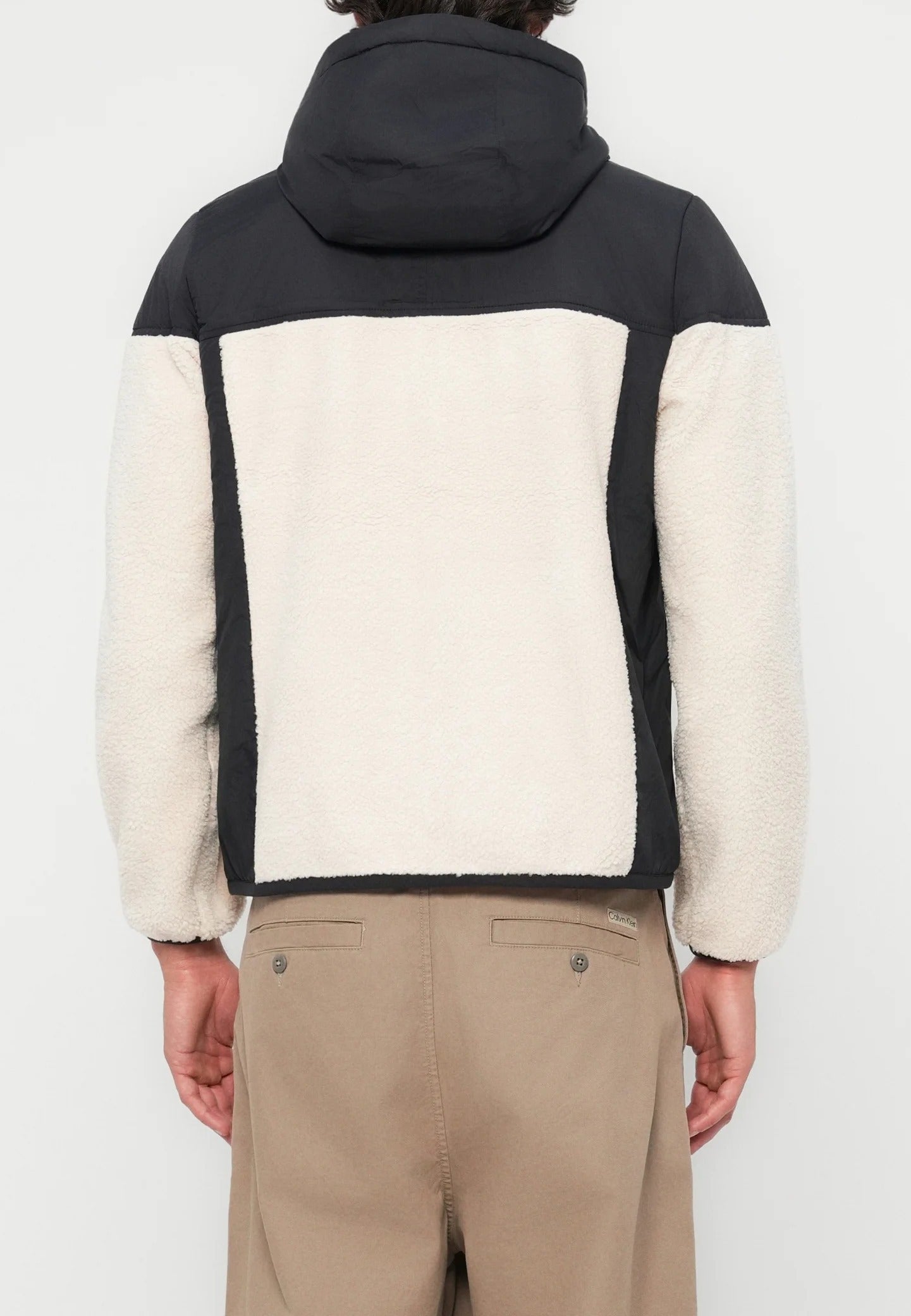 K-Way Samson K5122SW Giacca Uomo Black Ecru sherpa