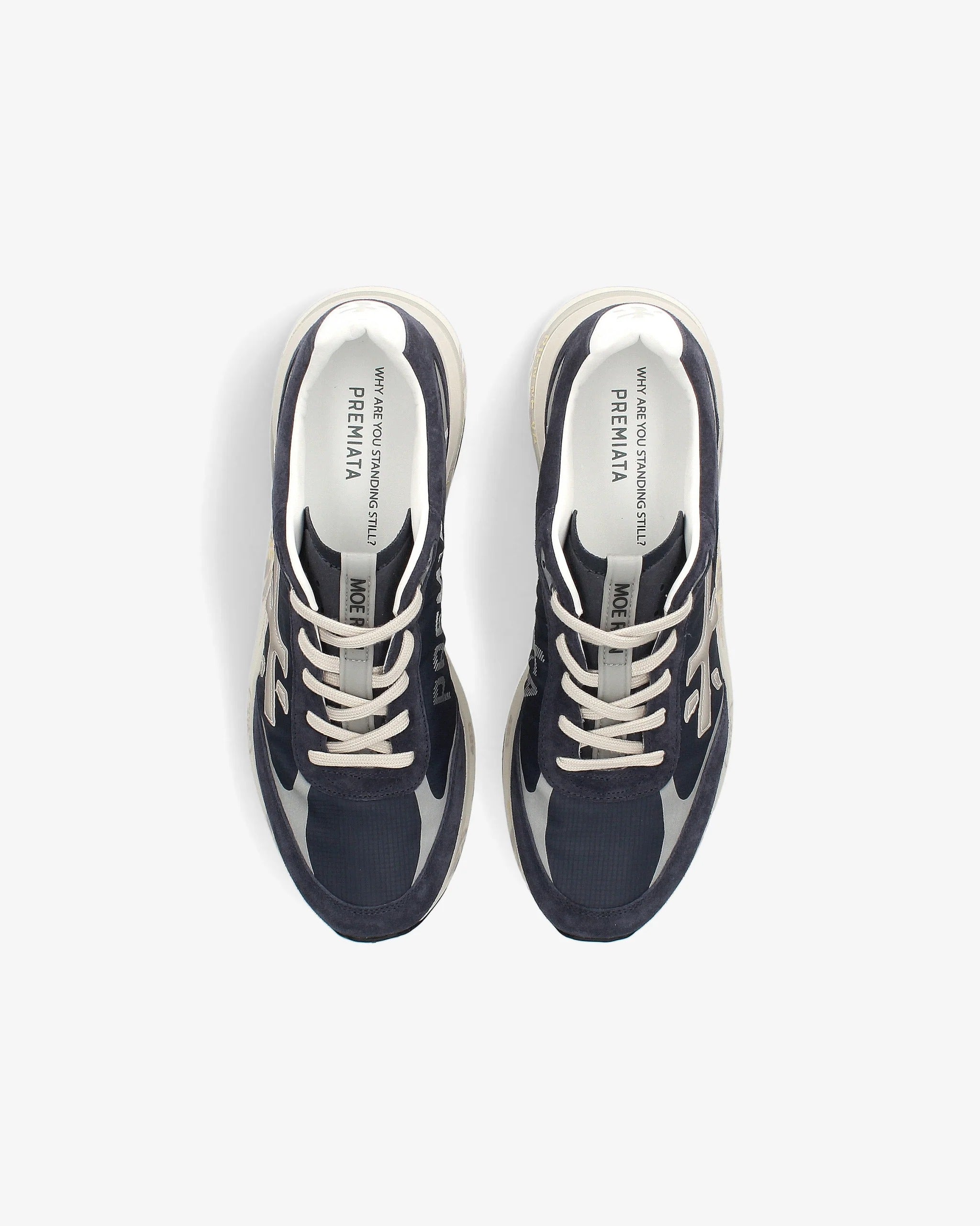 Premiata Moerun 7306 sneaker uomo blu bianco nylon