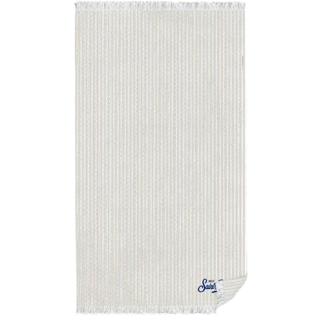 MC2 Saint Barth Foutas Seersucker Telo Mare Beige 100x200