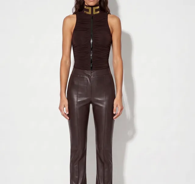 Elisabetta Franchi BO05267E2 body dark chocolate viscosa