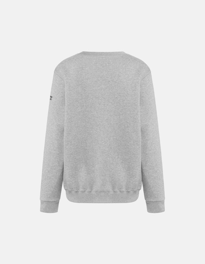 Dondup UF775 felpa uomo Grigio puro cotone
