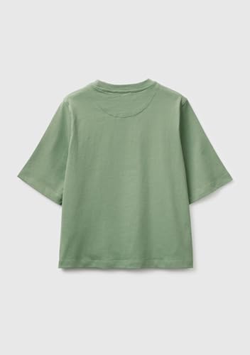 Benetton T-Shirt Donna Jersone Boxy Manica Gomito