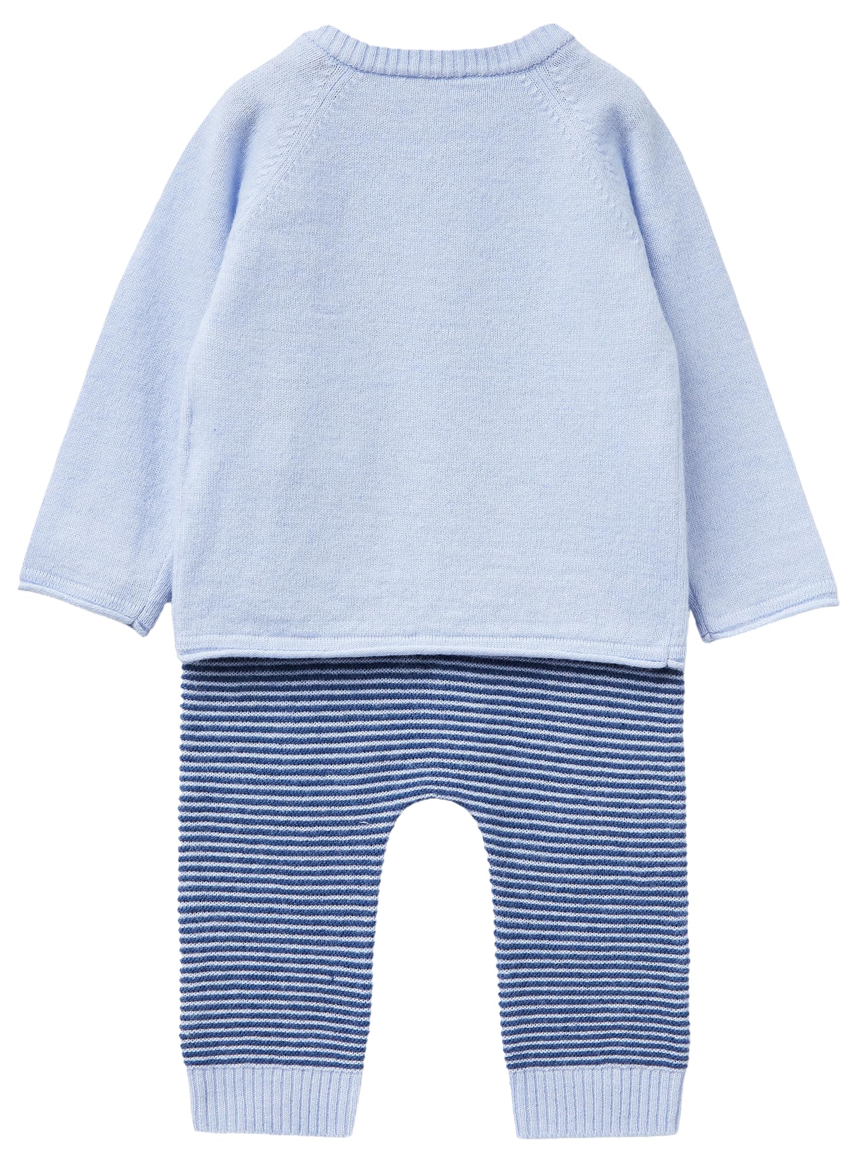 Benetton Felpe Tuta Completo Bimbo 74 Maglia Pantaloni Rigati