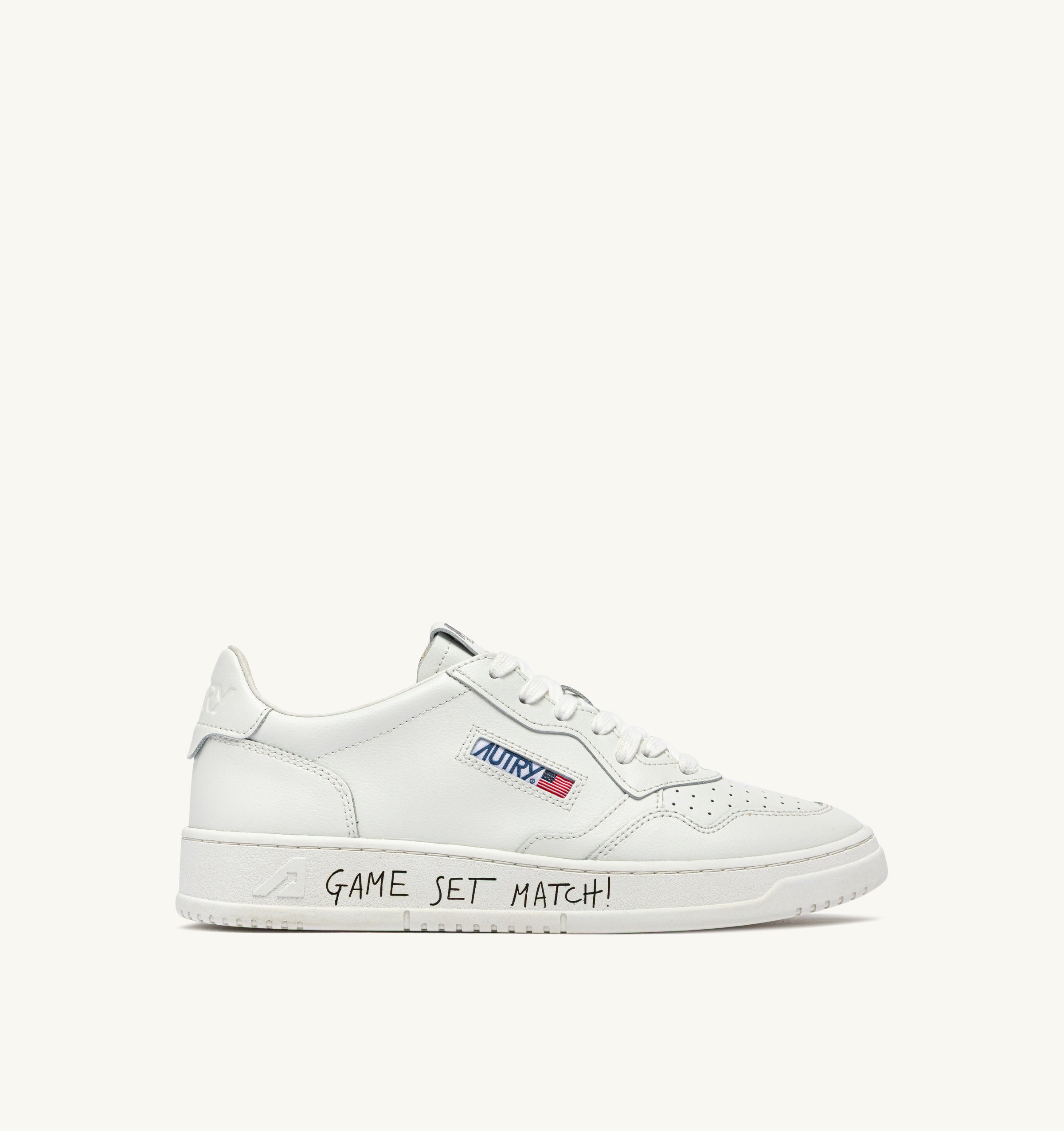 Autry Medalist Low AULM-ML08 sneakers Total White pelle