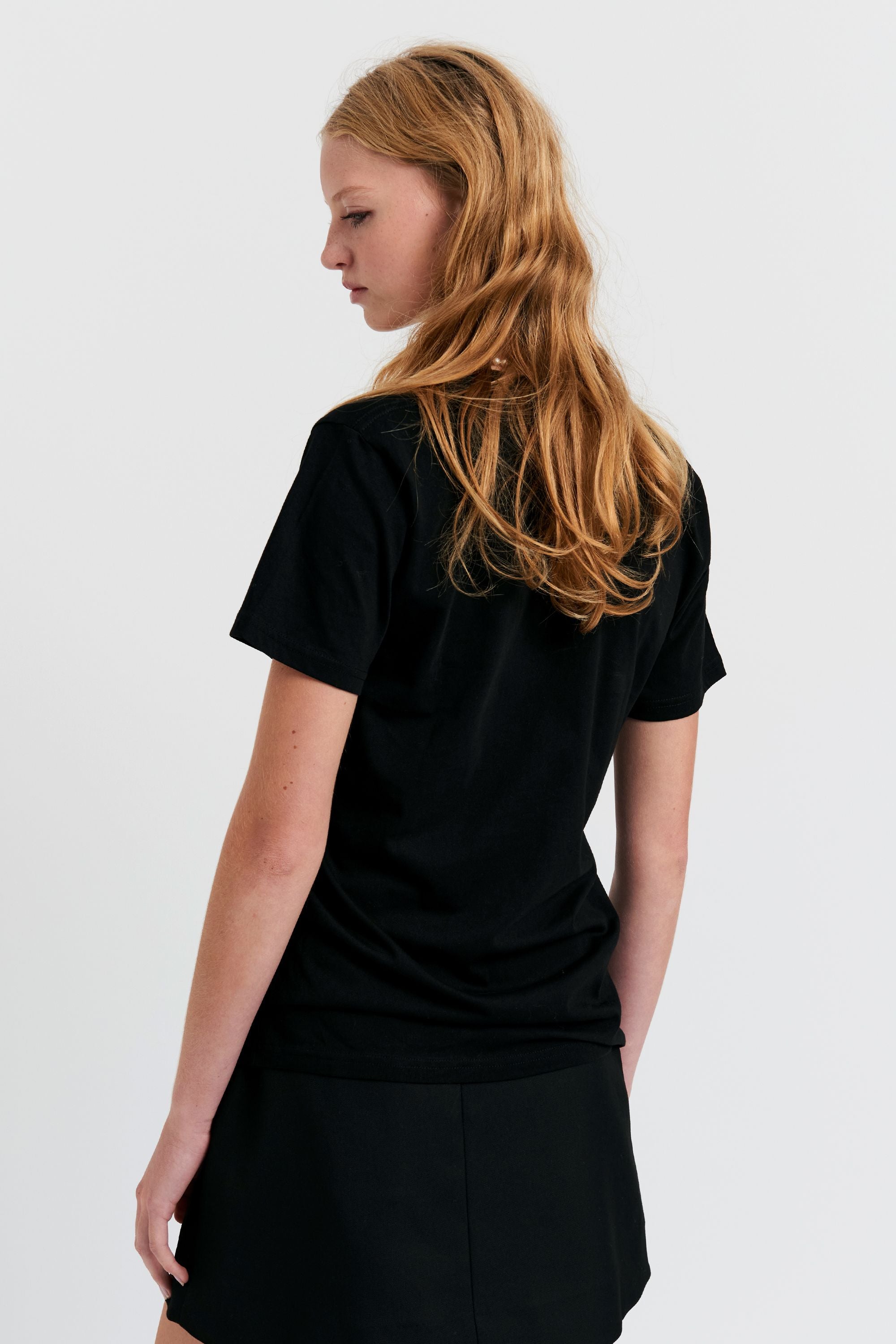 Karen Walker Weather Shop T-Shirt Black cotone