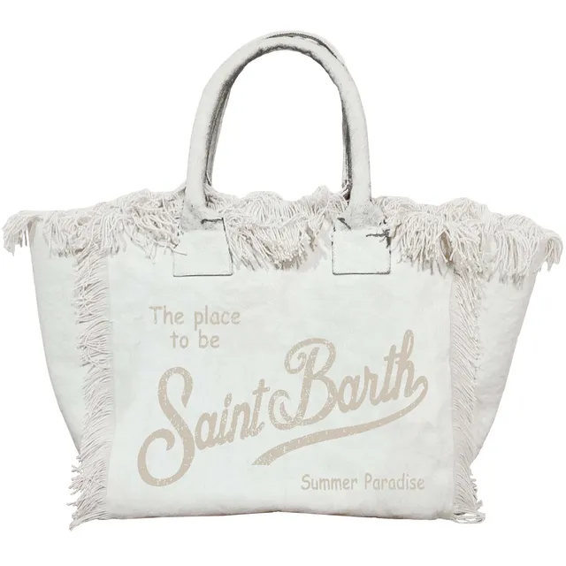 MC2 Saint Barth Colette 08246L borsa donna bianca canvas