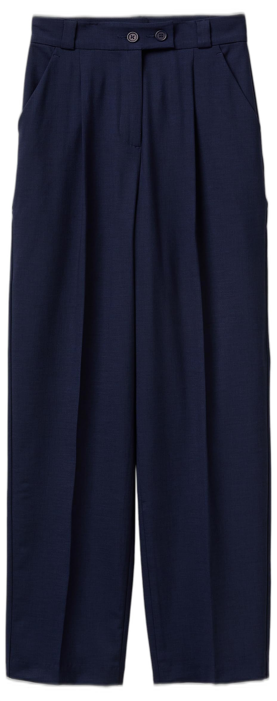 Benetton 4962df0ah Pantalone Carrot Fit Blu Donna