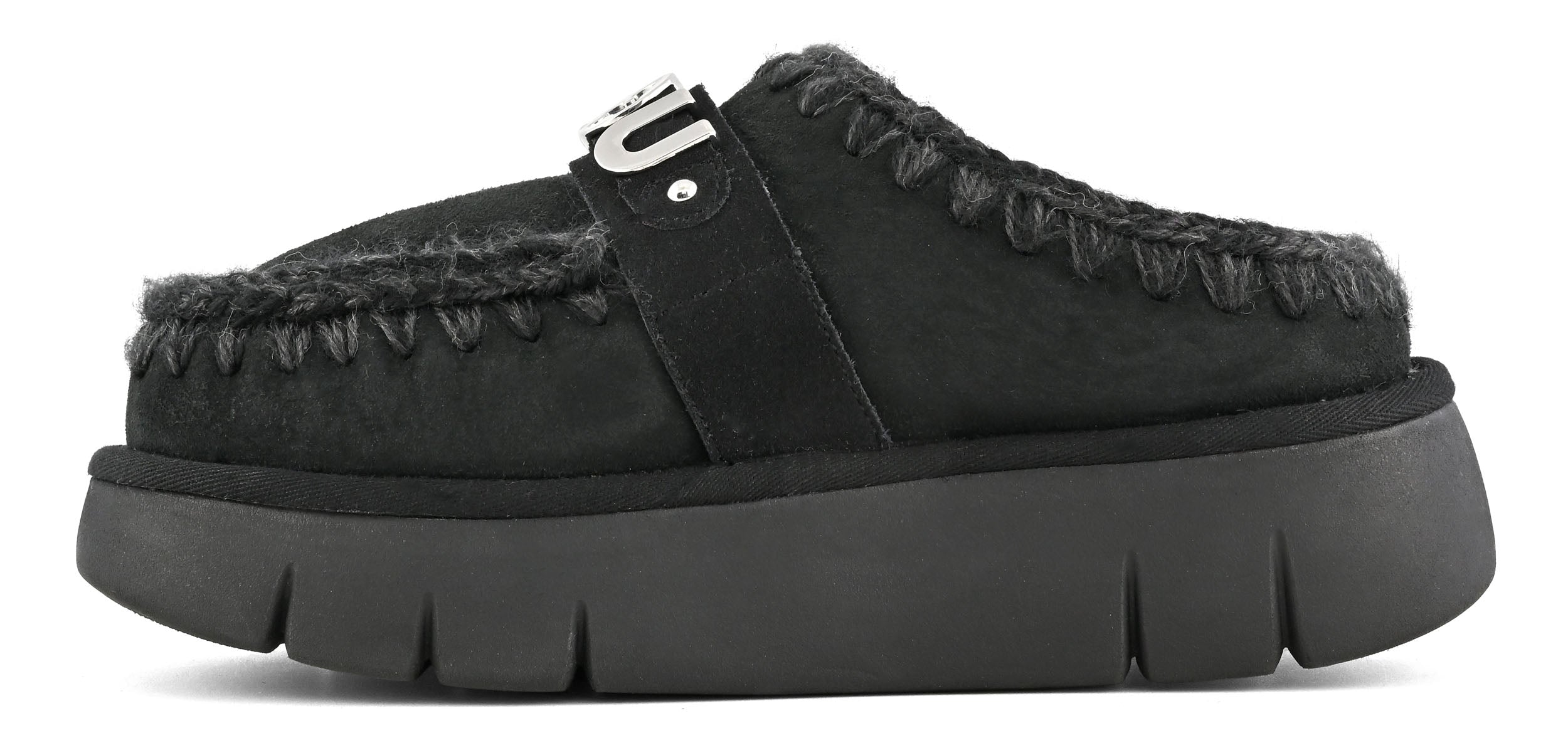 Mou Bounce Clog FW531001A Ciabatta Donna Black montone