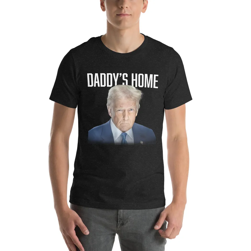 Pure Trash Trump Daddy's Home t-shirt uomo nera cotone