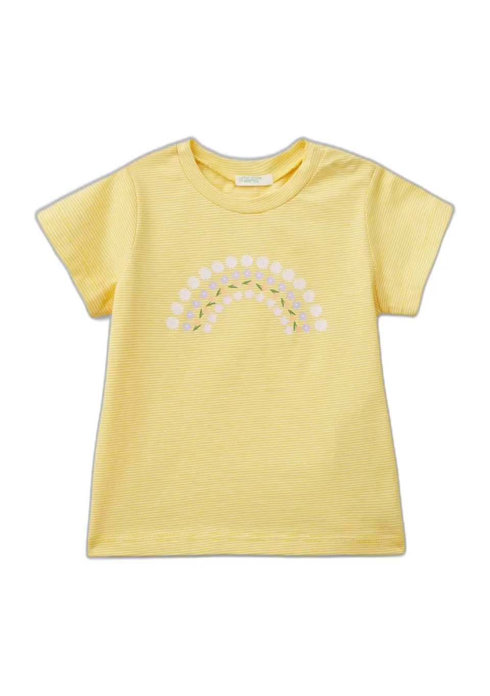 Benetton 3QFNA104E T-Shirt Bimba 74 Cotone con Stampa